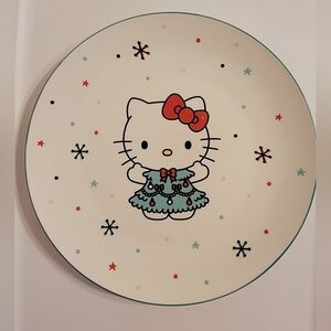 NWT Christmas Hello Kitty 13" Ceramic Plate